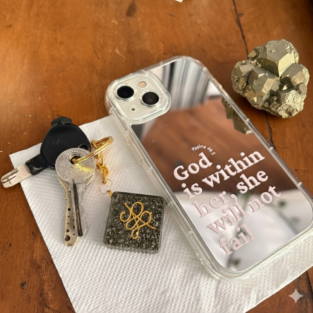 Pyrite Dhan Varsha Keychain (Buy1 Get1 Free)