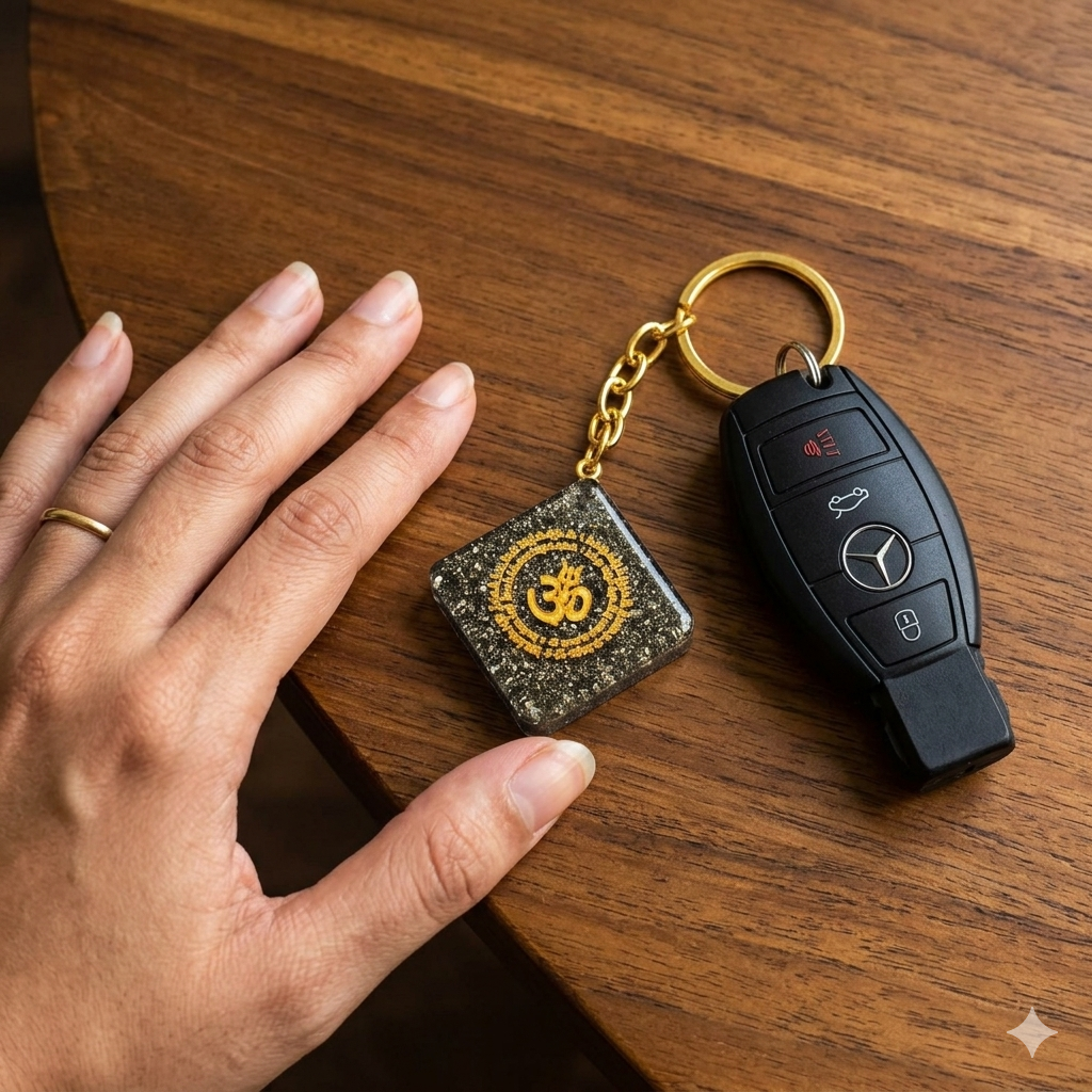 Pyrite Dhan Varsha Keychain (Buy1 Get1 Free)