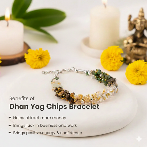 Combo - Dhan Yog Chips Bracelet + Pyrite Anklet (BUY 1 GET 1)
